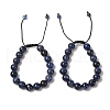 10mm Round Natural Sodalite Braided Bead Bracelets BJEW-C067-01C-03-1