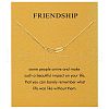 Friendship Brass Pendant Necklaces FS-WGE2002-07-1