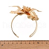 Alloy & Iron Cuff Bangles for Women BJEW-F501-01C-KCG-5