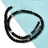Natural Black Agate Beads Strands G-G085-B42-01-2