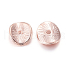 Tibetan Style Alloy Wavy Spacer Beads TIBEP-A11067-RG-FF-2