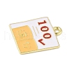 School Supplies Alloy Enamel Pandants FIND-M083-03D-G-2