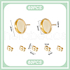 Unicraftale Flat Round 304 Stainless Steel Stud Earring Settings STAS-UN0060-74D-G-3