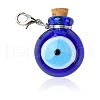 Handmade Evil Eye Lampwork Perfume Bottle Pendant Decorations HJEW-CJ00011-1