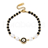 304 Stainless Steel Beaded Bracelets for Women BJEW-Z099-01G-4