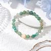 Natural Green Aventurine Stretch Bracelets BJEW-JB11968-02-1
