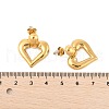 304 Stainless Steel Stud Earrings EJEW-M073-04G-01-5