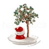 Christmas Natural Green Aventurine Chips Tree Decorations DJEW-K028-02A-2
