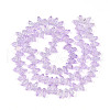 Electroplate AB Color Plated Glass Beads Strands EGLA-B004-02A-NA01-2