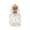 Glass Bottles Pendants PALLOY-JF03917-1