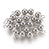 Tarnish Resistant 201 Stainless Steel Sphere Charms STAS-F175-09P-2