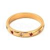 Ion Plating(IP) 304 Stainless Steel With Rhinestone Rings for Women RJEW-S239-01G-2