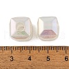UV Plating Rainbow Iridescent Acrylic Beads PACR-C009-03D-3