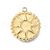304 Stainless Steel Pendant Cabochon Settings STAS-H233-22G-1
