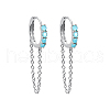 S925 Sterling Silver Circle Hoop Earrings TY5498-8-1