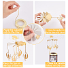 Stainless Steel Rotating Tealight Candle Holder DIY-WH0021-42G-03-4
