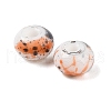 Opaque Spray Painted Glass Beads X1-GLAA-G118-01Q-2