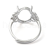 Adjustable 925 Sterling Silver Ring Components STER-K179-10P-3