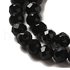 Natural Black Onyx Beads Strands X-G-K020-3mm-30-5