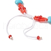 2Pcs Rhombus Cylinder Seed Bead Beaded Bracelets BJEW-MZ00145-6