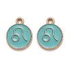 Alloy Enamel Pendants ENAM-S124-01B-13G-1