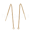 Brass Stud Earring Findings KK-TA0007-12G-1