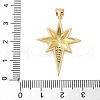 Brass Micro Pave Cubic Zirconia Pendants KK-P293-24B-G-3