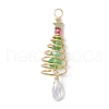 Christmas Theme Copper Wired Glass Big Pendants PALLOY-JF02855-1