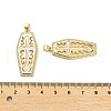 Brass Micro Pave Cubic Zirconia Pendants KK-K365-06C-G-3