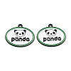 Panda Theme Alloy Enamel Pendants ENAM-F150-06-1