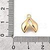 Brass Pave Clear Cubic Zirconia Charms KK-C096-14D-G-3