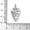 Textured Brass Pendants KK-M322-18P-3