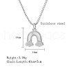 Non-Tarnish Stainless Steel Pendant Necklace GF6823-1-3