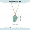 ANATTASOUL 3Pcs 3 Style Natural Mixed Gemstone Nugget Pendant Necklaces Set NJEW-AN0001-03-2