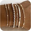 6Pcs Bohemian Style Alloy Chain Bracelets Kit for Women WG2620E-01-1
