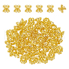 Unicraftale 60Pcs Rack Plating Flower Brass Beads FIND-UN0016-26-1