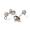Non-Tarnish 304 Stainless Steel Stud Earring Findings STAS-E179-05B-P-2