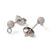 304 Stainless Steel Stud Earring Findings STAS-E179-05B-P-2