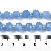 Natural Dyed White Jade Beads Strands G-H057-A22-12-5