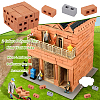 Olycraft 2 Colors Polymer Clay Mini Wall Bricks AJEW-OC0005-03A-4