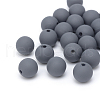 Spray Painted Acrylic Beads ACRP-S672-10mm-11-1