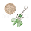 Angel Glass Pendant Decorations HJEW-MZ00260-04-3