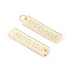 Brass Pendants ZIRC-I043-23G-2