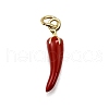 Brass Enamel Pendants KK-Z100-10G-01-1