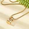 304 Stainless Steel Openable Empty Glass Bottle Pendant Necklaces NJEW-V001-08G-4