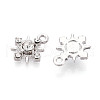 Rack Plating Alloy and Rhinestone Pendants PALLOY-T090-47P-2