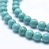 Natural Magnesite Round Beads Strands TURQ-G148-03-6mm-4