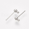Brass Ball Stud Earring Findings KK-S348-415A-2