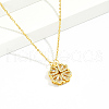 Brass Pave Clear Cubic Zirconia Four Heart Clover Magnetic Pendant Necklaces for Women SC7012-5