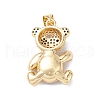Brass Micro Pave Cubic Zirconia Pendants KK-M240-14-4